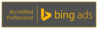 Badge for Bing Ads Accredited Professional Status