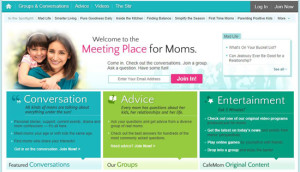 Cafe Mom Home Page