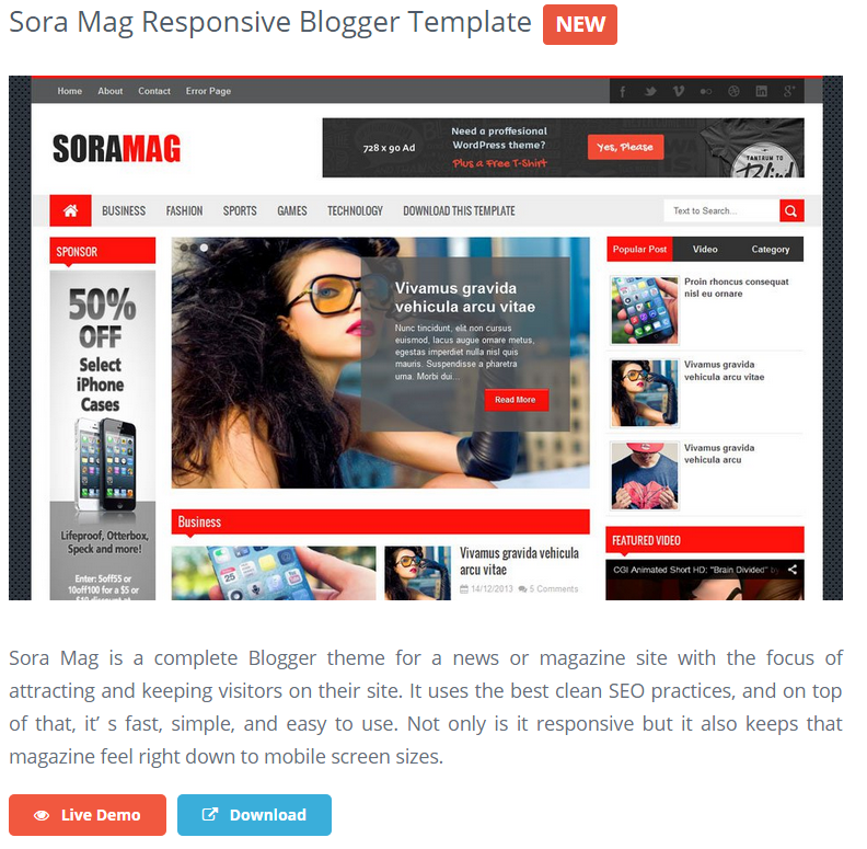 Best Free Responsive Blogger Templates | Impact Social Media