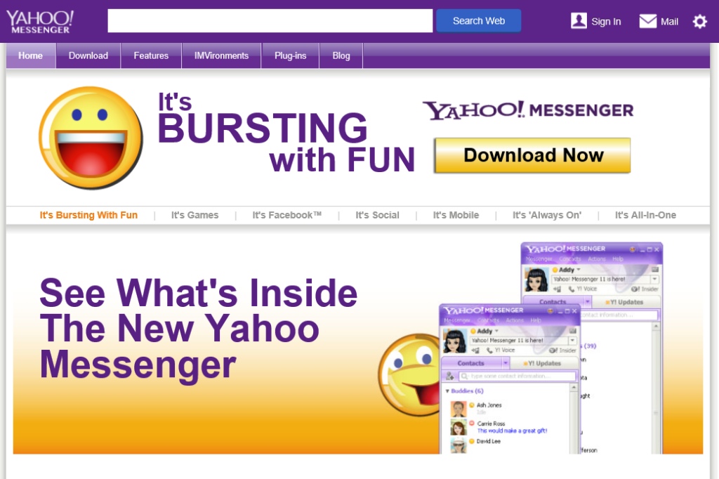 Yahoo Messenger. 